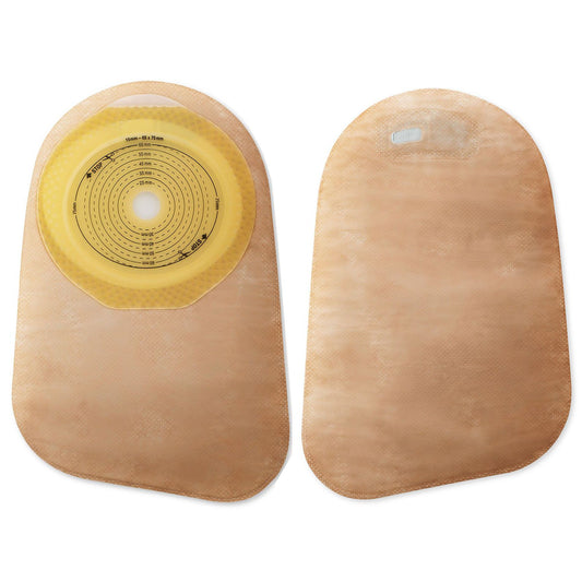 Ostomy Pouch Premier™ One-Piece System 9 Inch Length Flat, Pre-Cut 1-3/16 Inch Stoma Closed End - 82330