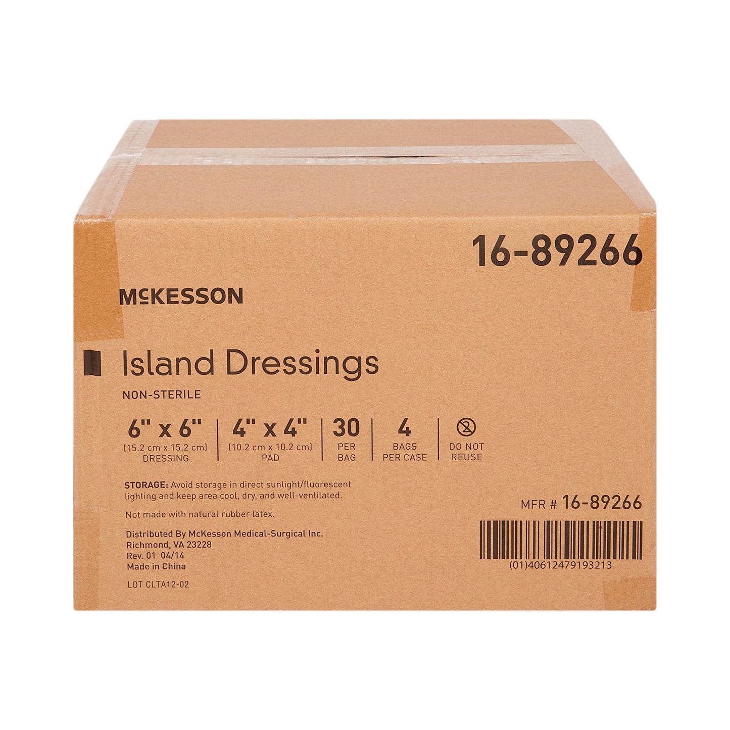 McKesson Adhesive Dressing, 6 x 6 Inch 16-89266