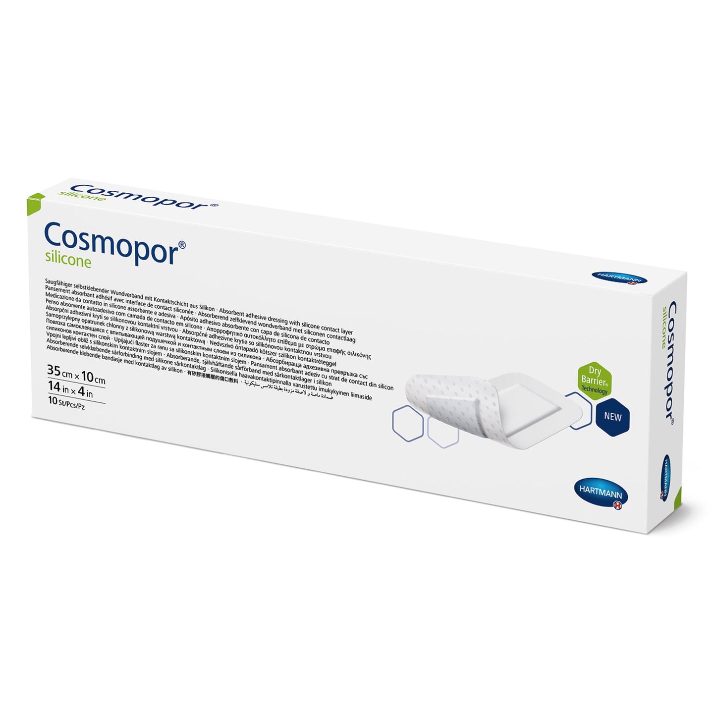 Hartmann Cosmopor Adhesive Dressing, 4 x 13 Inch 900816, Box of 25