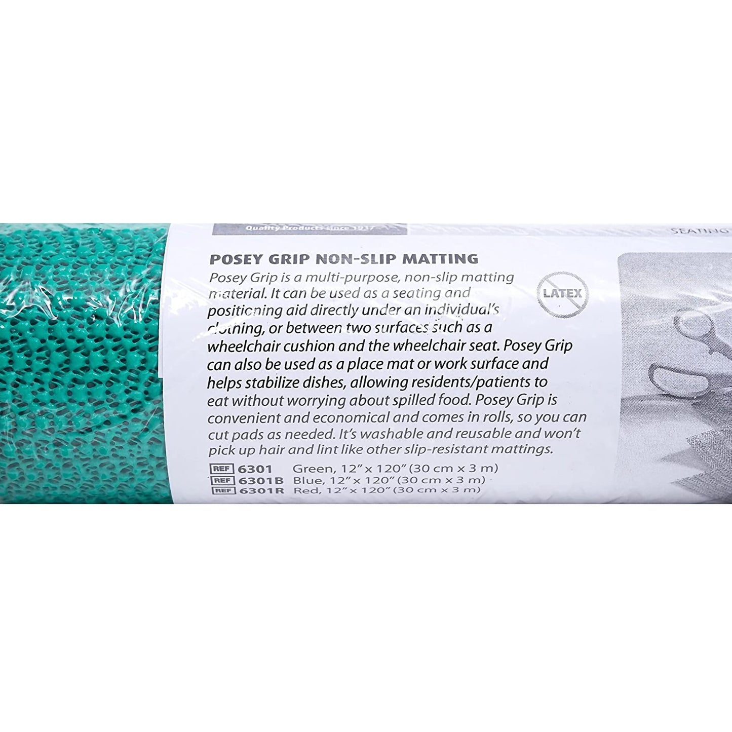 Posey® Grip Nonslip Matting for Seating and Positioning, 1 x 10 Foot 6301