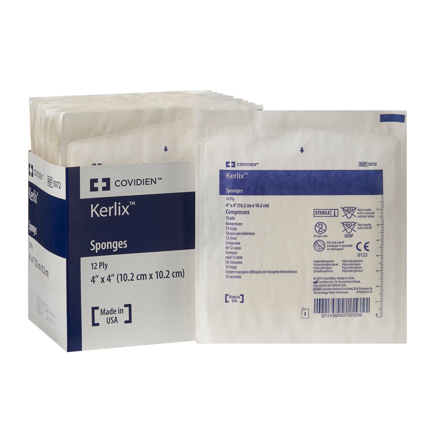 Kerlix™ Sterile USP Type VII Fluff Dressing, 4 x 4 Inch, 12-Ply 5072