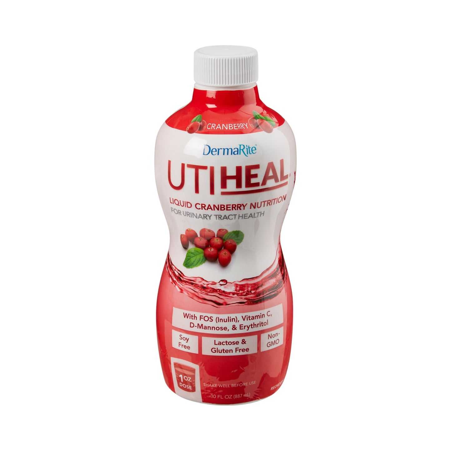 Oral Supplement UTIHeal™ Cranberry Flavor Liquid 30 oz. Bottle - PRO6000