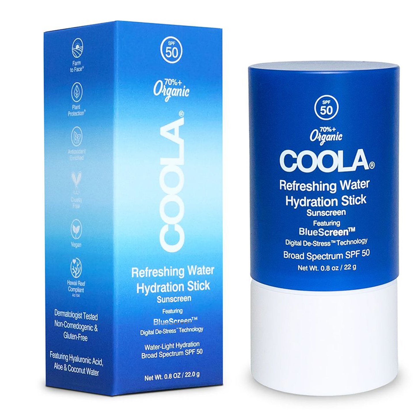 Sunscreen COOLA® Refreshing Water Hydration Stick SPF 50 Stick 0.8 oz. Tube CL10442