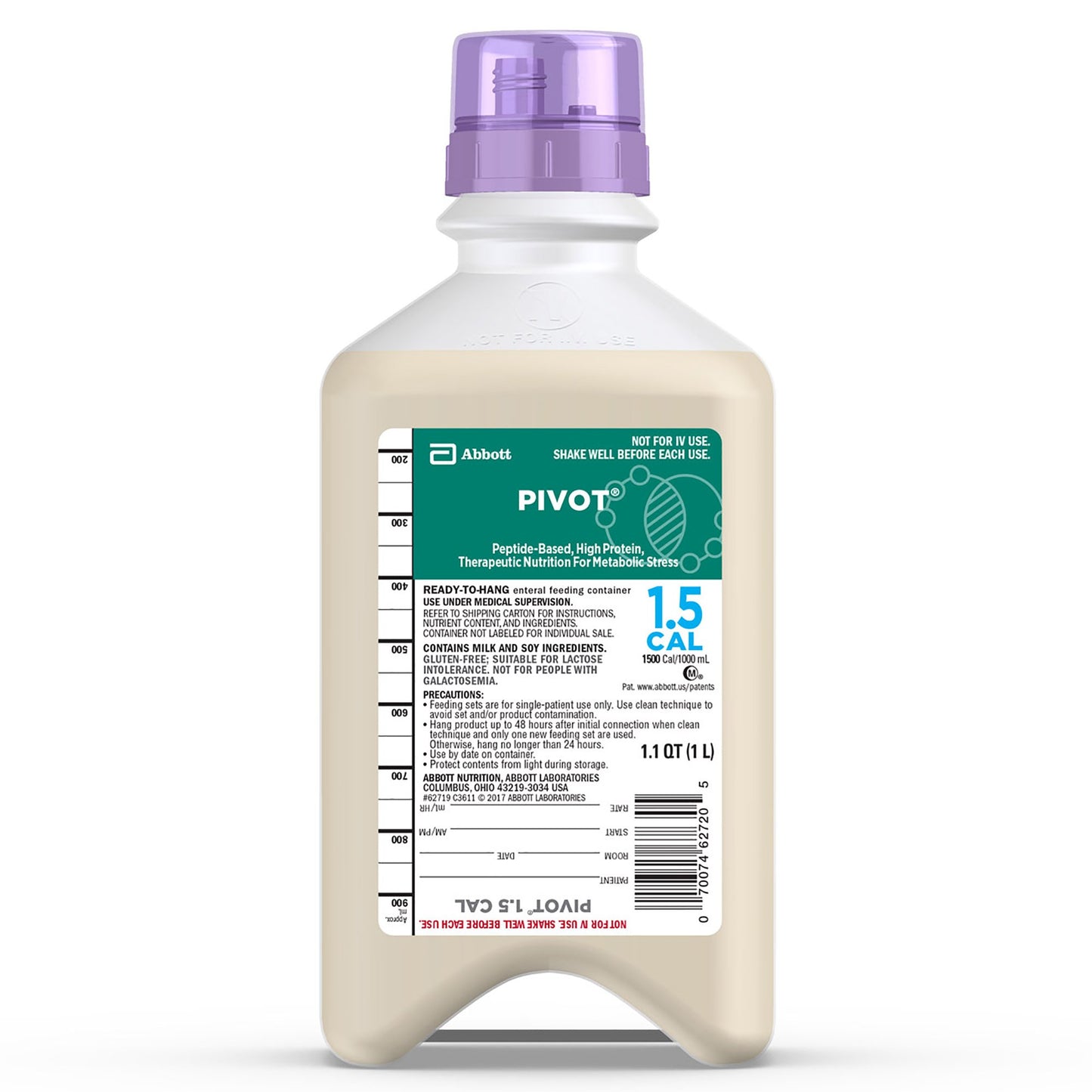 Pivot® 1.5 Cal Tube Feeding Formula, 33.8-ounce bottle 62719
