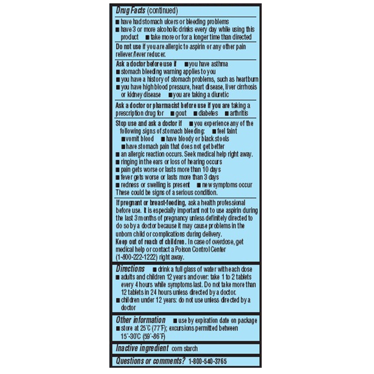 Geri-Care® 325-mg Aspirin 901-01-GCP