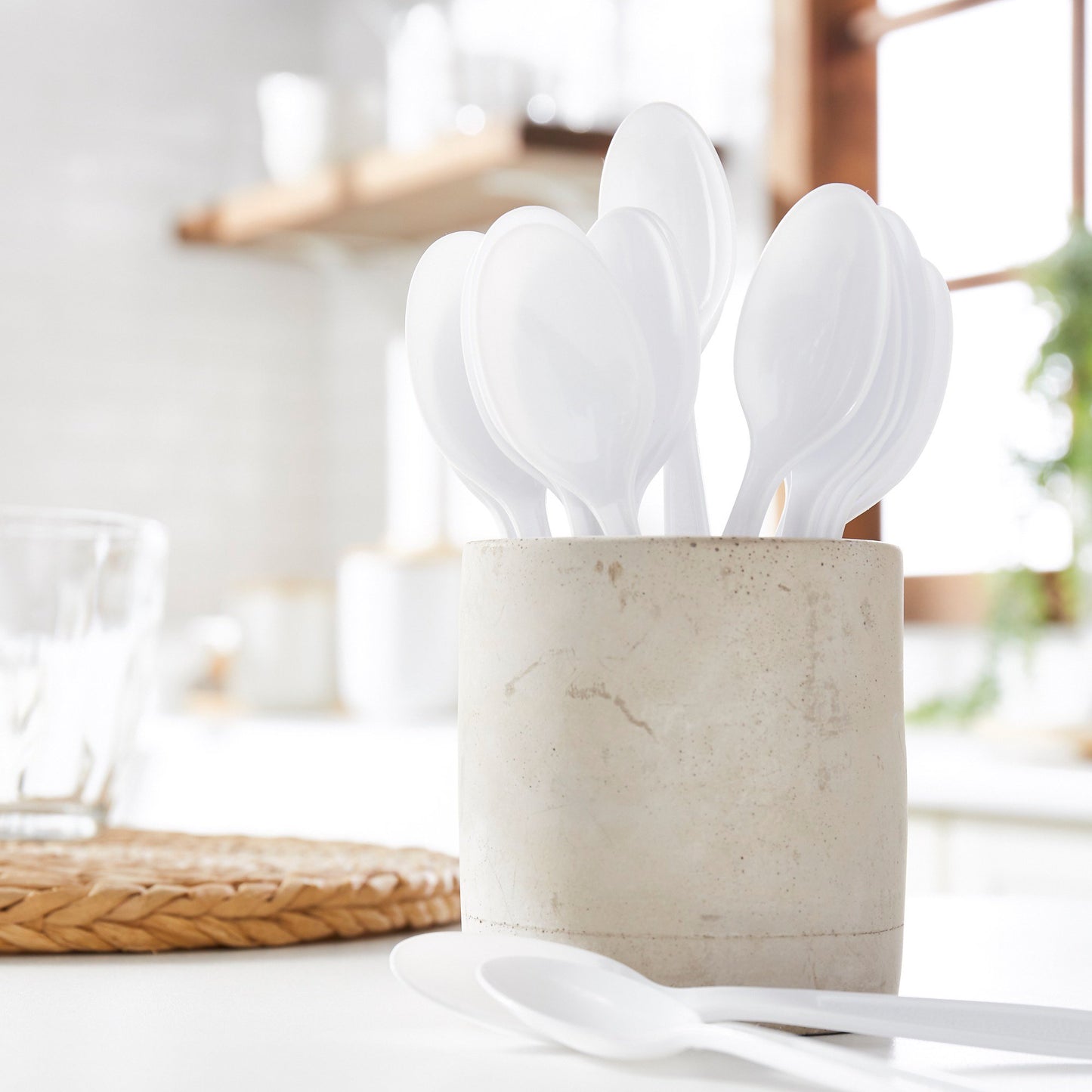 McKesson Polypropylene Spoon, White 16-4597