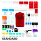 My Medic MyFAK First Aid Kit, Large Trauma Kit with Medical Supplies, Red MM-KIT-U-MFK-LG-RED-STN