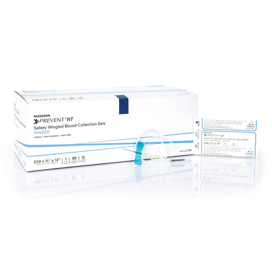 McKesson Brand McKesson PREVENT Blood Collection Set, 23 Gauge, -inch needle length 2194, Case of 500
