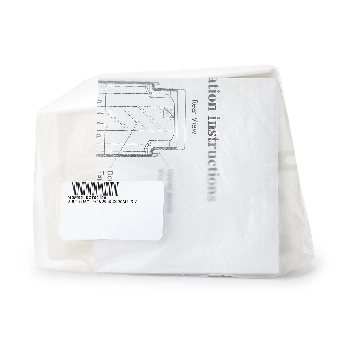 McKesson Dispenser Drip Tray for 1000 and 2000 mL Dispensers BOT63450