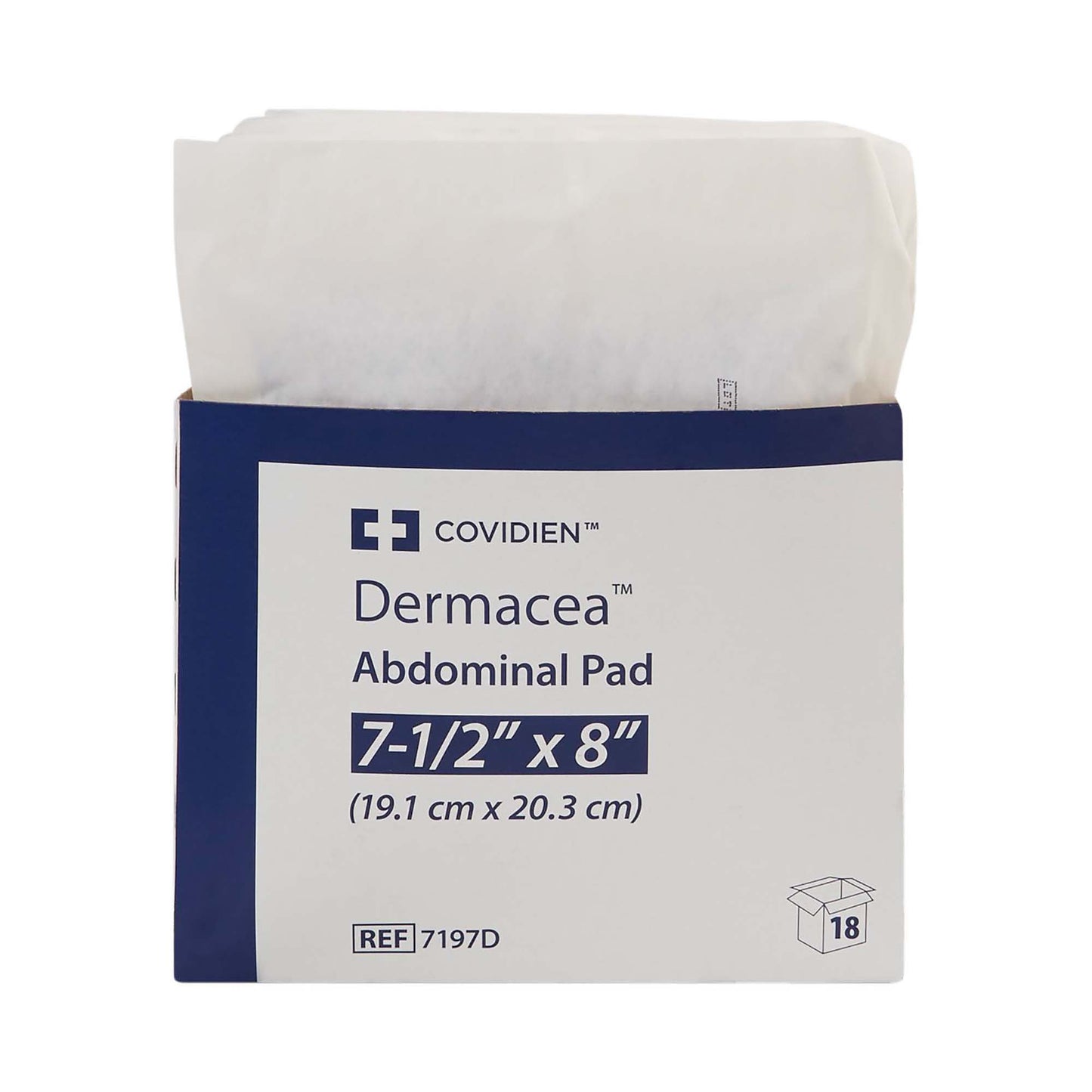 Dermacea™ Sterile Abdominal Pad, 7-1/2 x 8 Inch 7197D