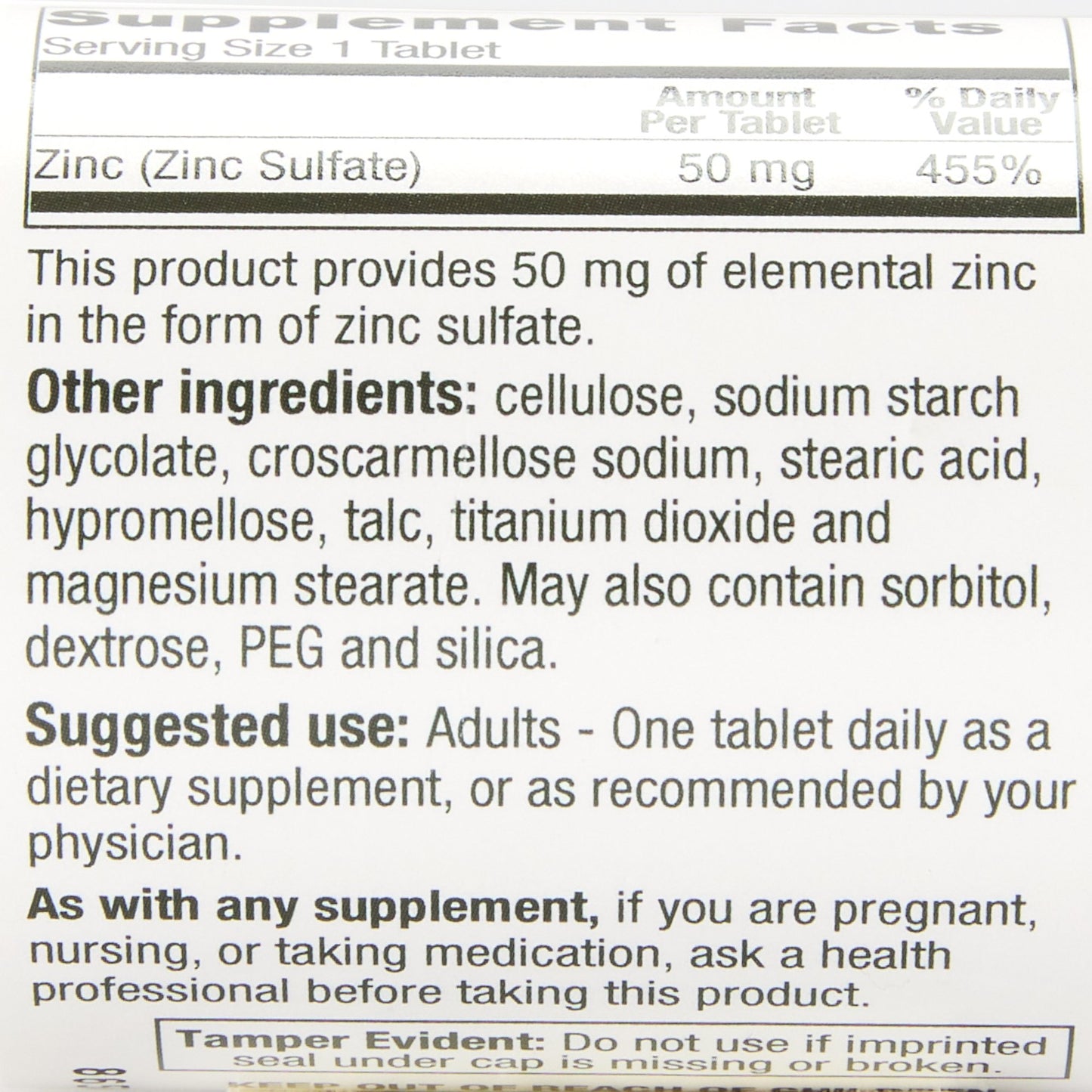 Geri-Care Zinc Sulfate Mineral Supplement 865-06-GCP