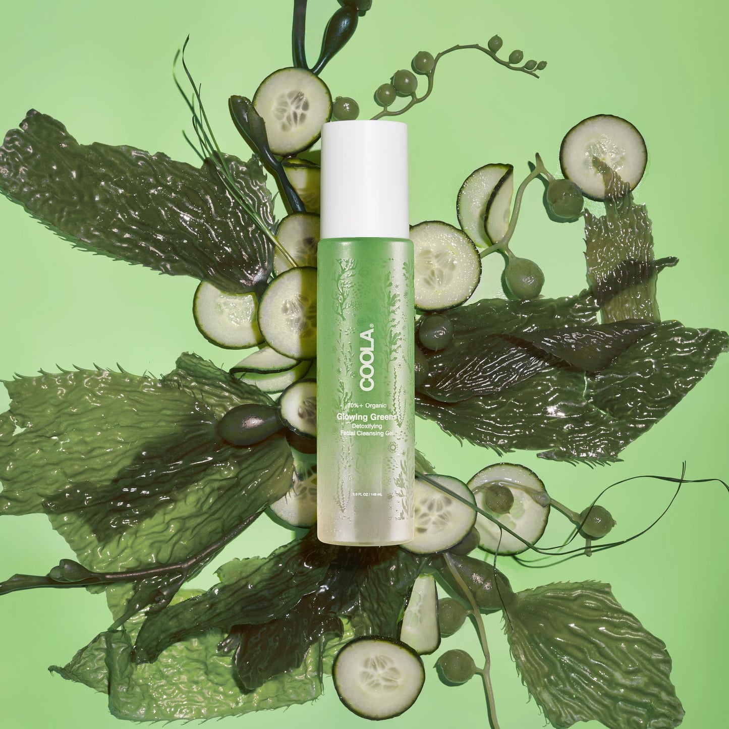 Facial Cleanser Coola® Glowing Greens Detoxifying Gel 5 oz. Tube Scented CL10329