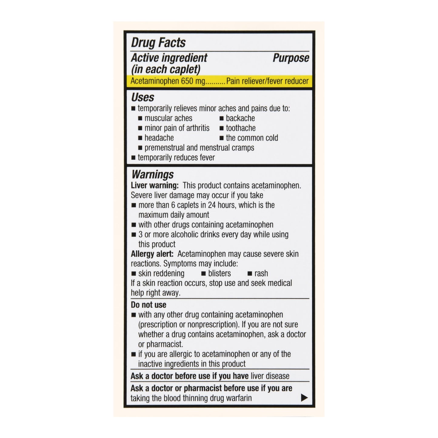 Foster & Thrive™ 8 Hour Pain Relief Acetaminophen 650 mg Caplets 70677112301