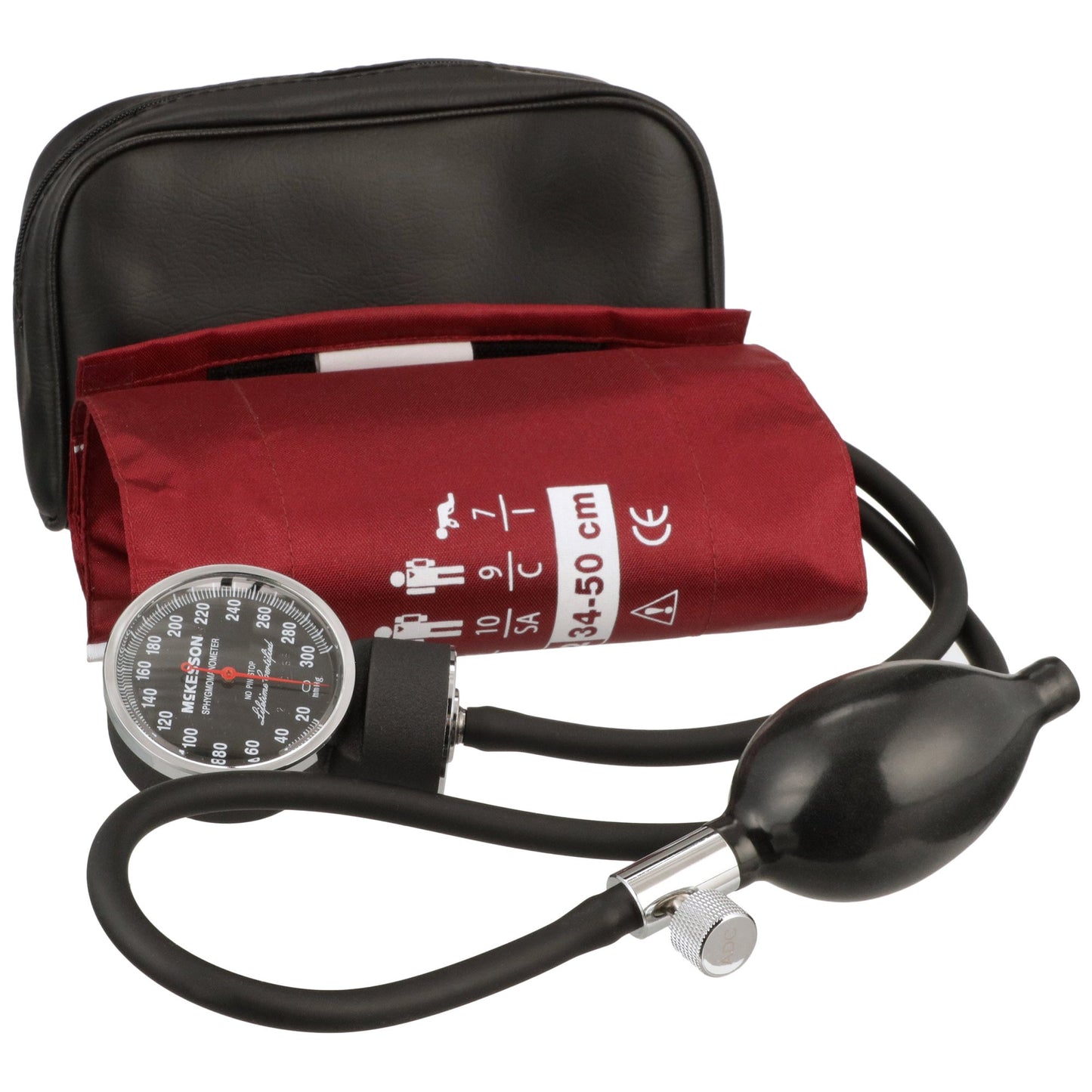 McKesson Lumeon Aneroid Sphygmomanometer with Large Cuff, 2-Tube, Pocket-Size 01-720-12XBDGM