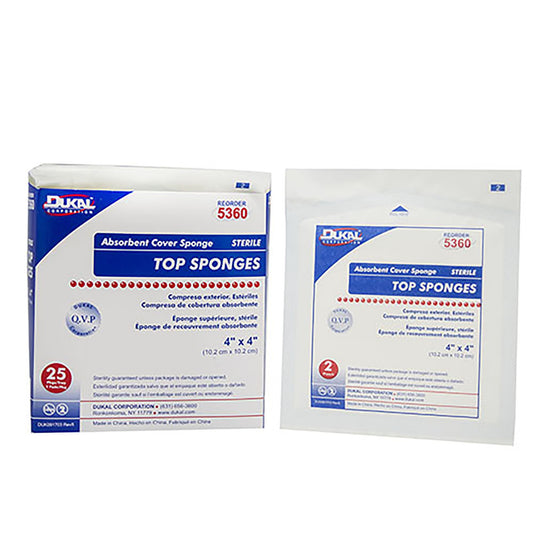 Dukal™ Sterile Nonwoven Sponge, 4 x 4 Inch 5360