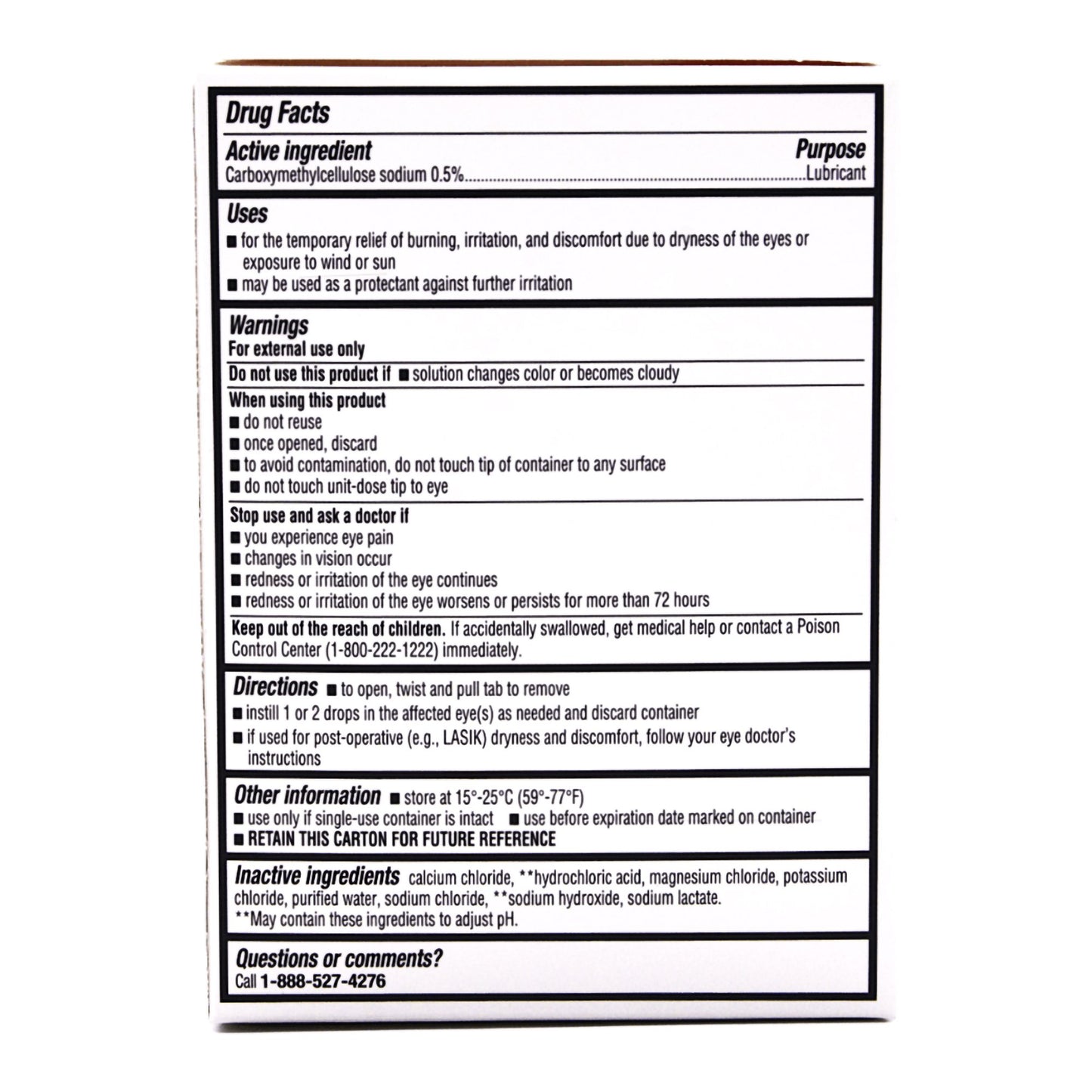 Eye Lubricant 30 per Box Eye Drops 00536138792