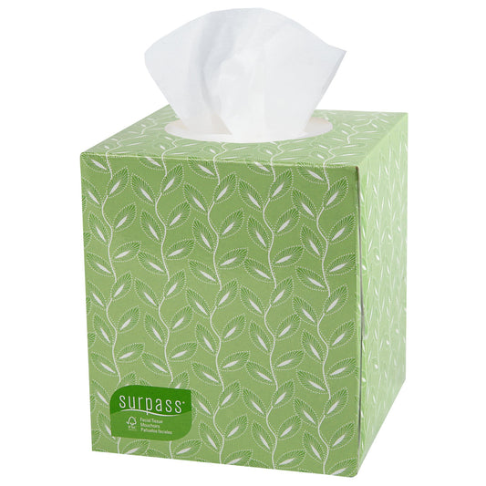 Facial Tissue Surpass* Boutique* White 8 X 8-3/10 Inch 110 Count - 21320