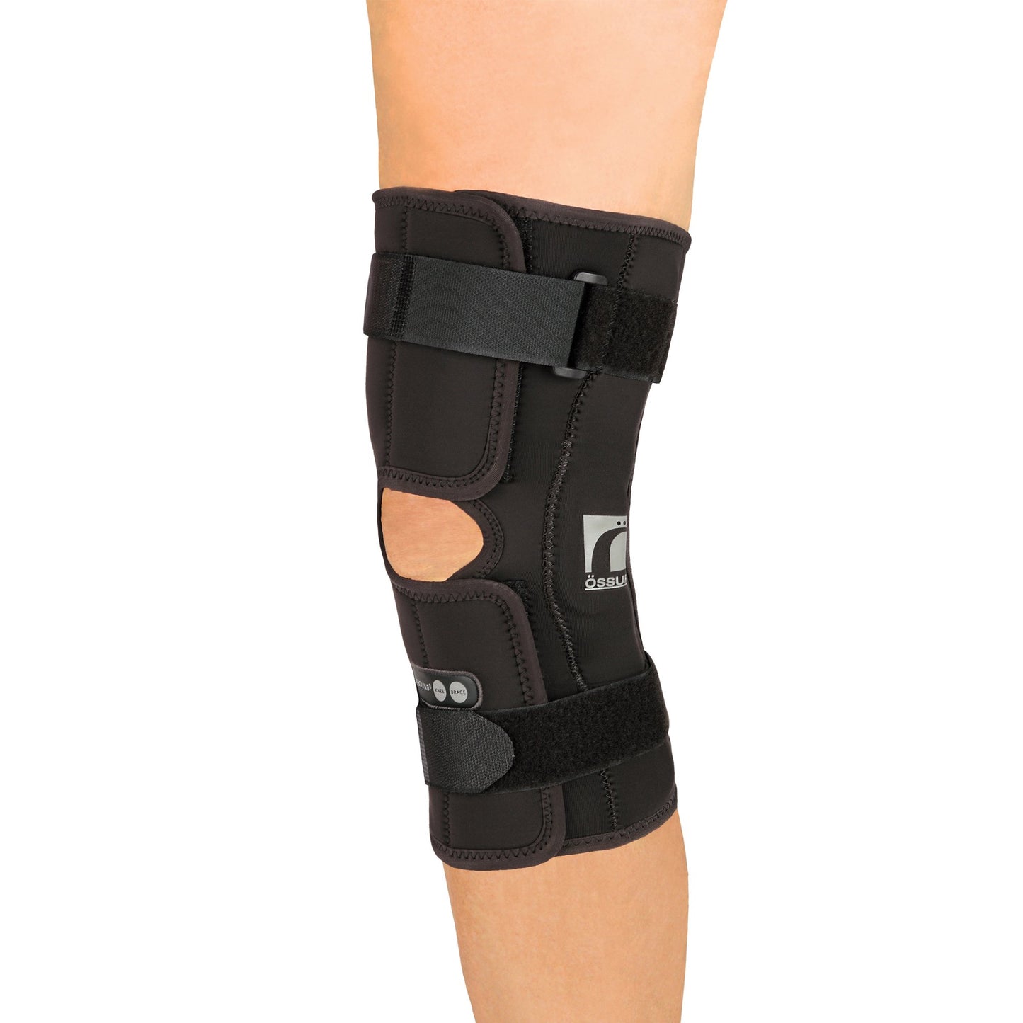 Knee Brace Ossur® Rebound® Large D-Ring / Hook and Loop Strap Closure 18 to 20-1/2 Inch Thigh Circumference Short Length Left or Right Knee - 703057
