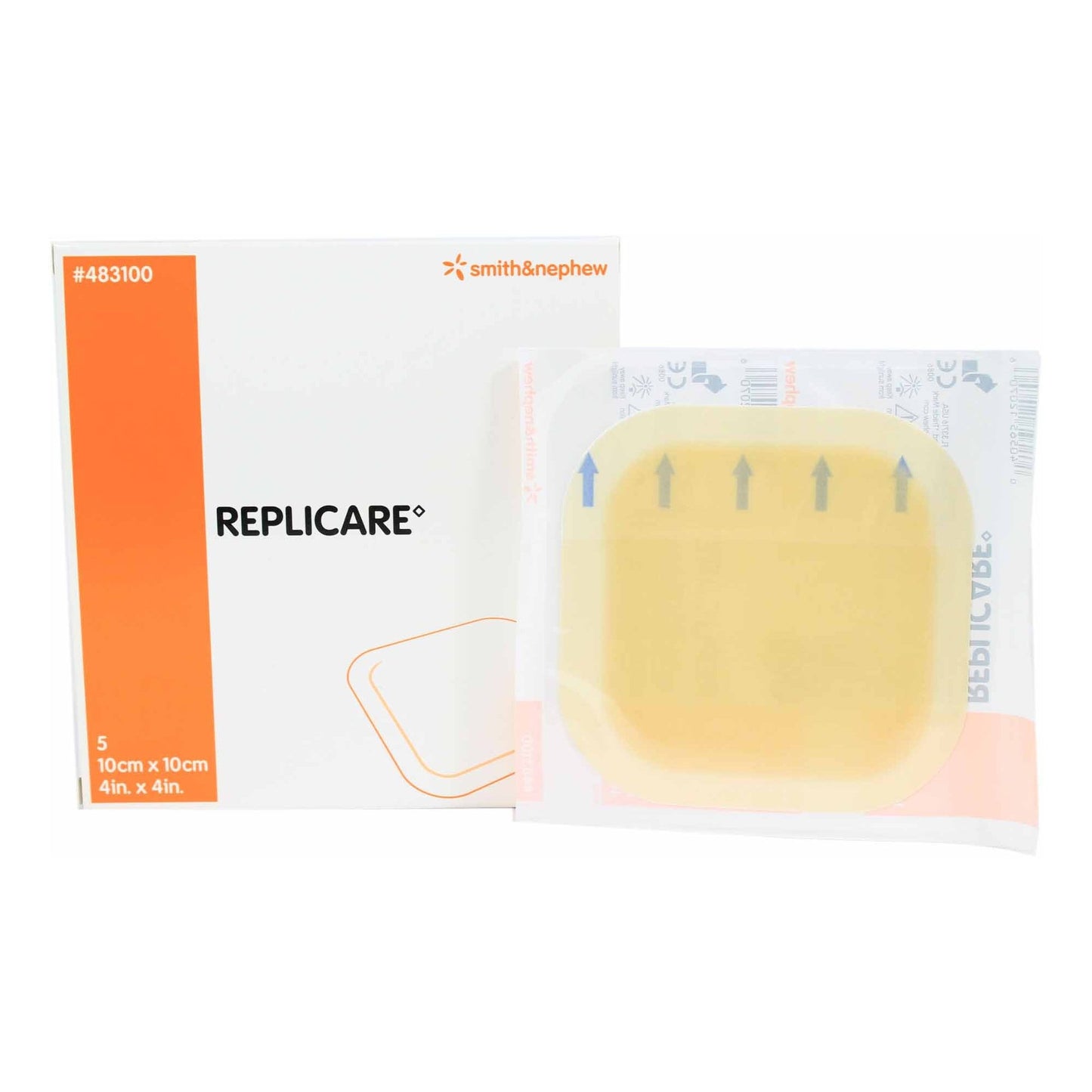 Hydrocolloid Dressing Replicare Film Backing 4 X 4 Inch Square Hydrocolloid / Film - 483100