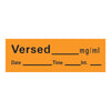 Precision Dynamics Timemed Anesthesia Label Tape, Versed, 1/2 x 1-1/2 Inch AN-149, RL