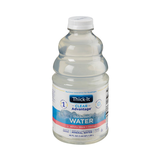 Thickened Water Thick-It® Clear Advantage® 46 oz. Bottle Unflavored Liquid IDDSI Level 2 Mildly Thick - B480-A7044