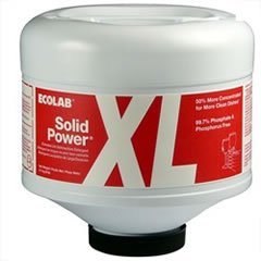 Ecolab Solid Power XL with GlassGuard Dish Detergent 6100185, Case of 4