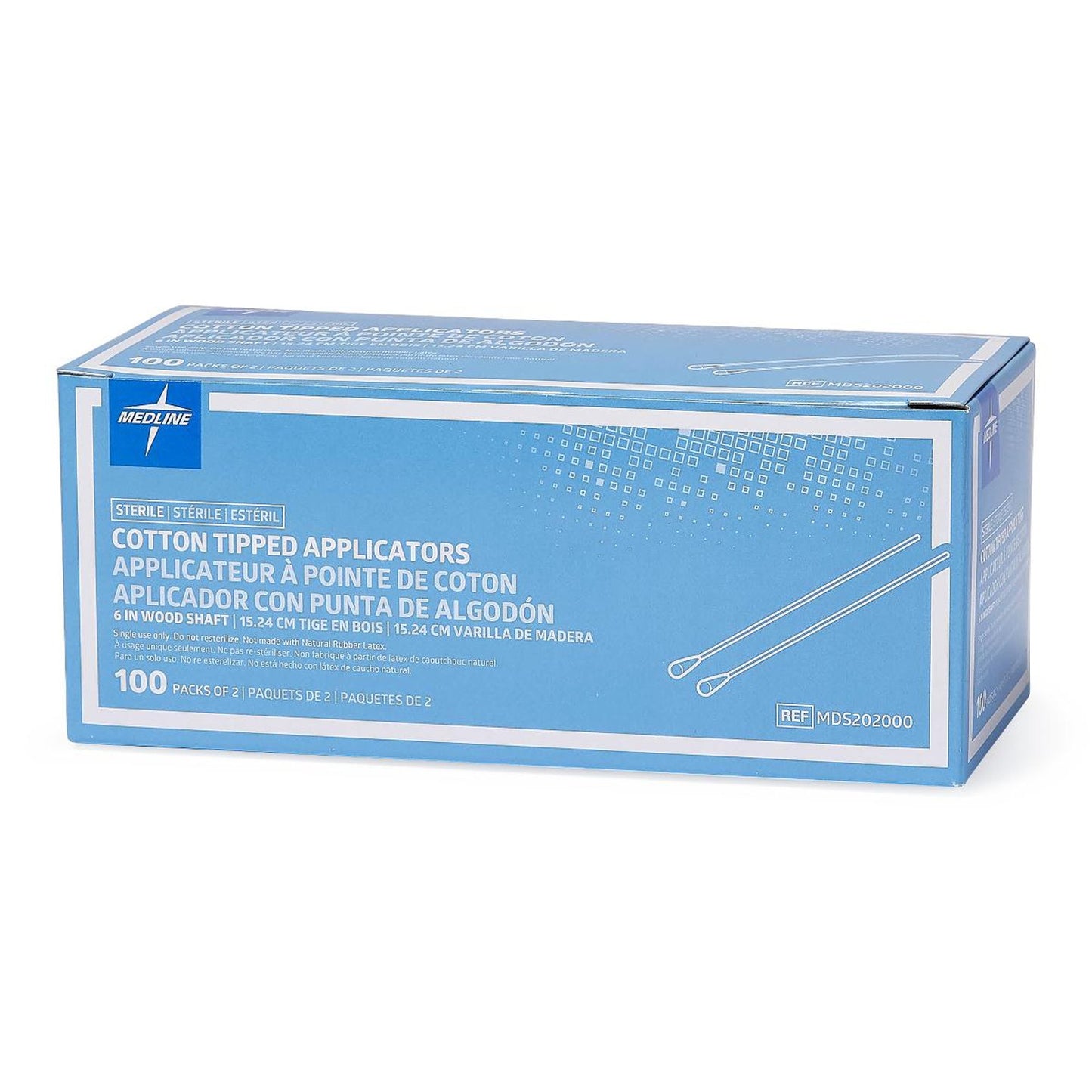 Medline® Swabstick, 100 Packs per Box MDS202000