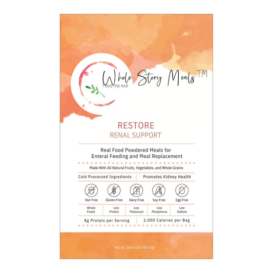 Oral Supplement Restore Renal Support Unflavored Powder 16 oz. Pouch 9125
