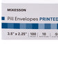 McKesson Pill Envelope, 3½ x 2¼ Inch 63-4415