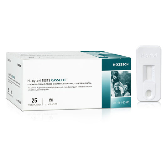 H. Pylori Test Kit McKesson Consult™ H. Pylori 25 Tests CLIA Waived Sample Dependent - 181-37025