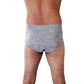 Nexwear Men's Pull-On Absorbent Underwear, Small/Medium, Gray 195