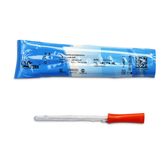 Cure Medical Cure Ultra Urethral Catheter, 16 Fr., Female, Straight ULTRA16, 1 Each
