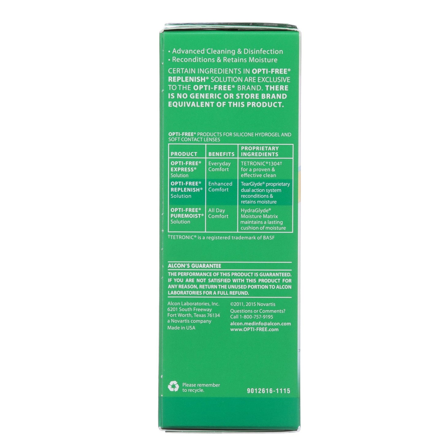 Opti Free® Replenish® Enhanced Comfort Multi-Purpose Disinfecting Solution 00065035604