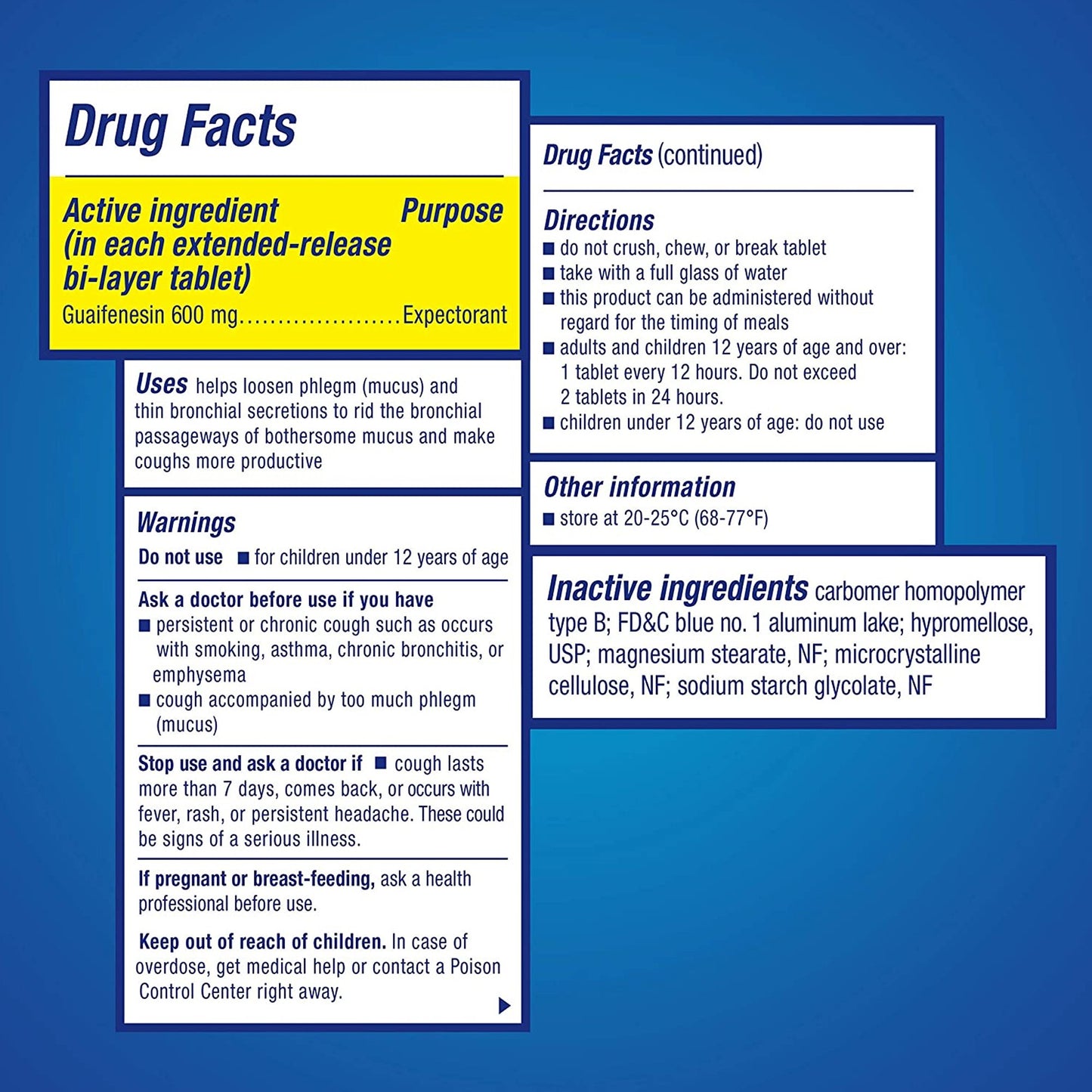 Mucinex® Guaifenesin Cold and Cough Relief 63824000834