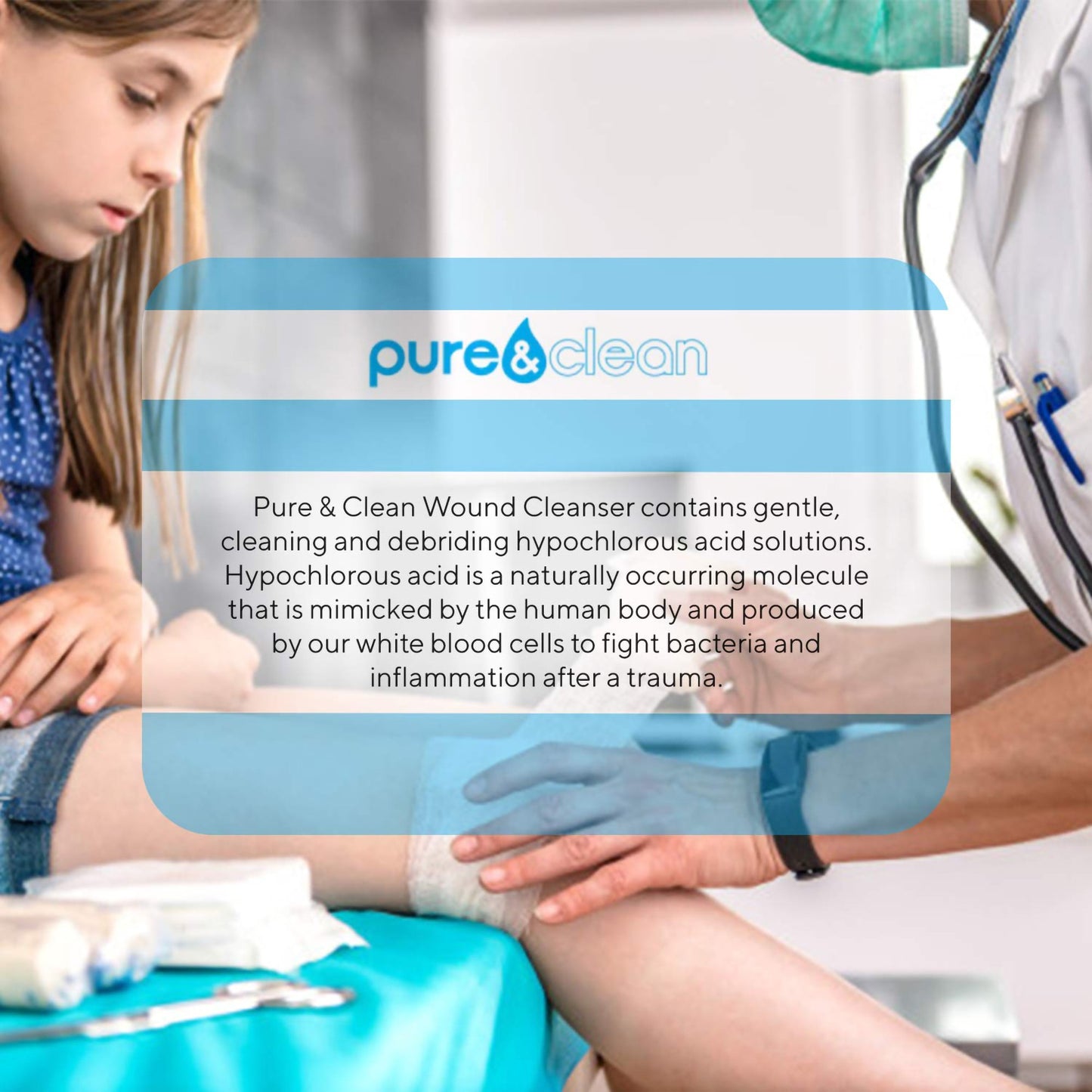 Pure & Clean Wound Cleanser, 8-ounce pump bottle 852421007027