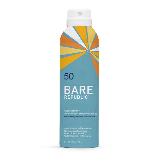 Sunscreen BARE Republic®Clearscreen® SPF 50 Liquid 6 oz. Aerosol Can - BR10214