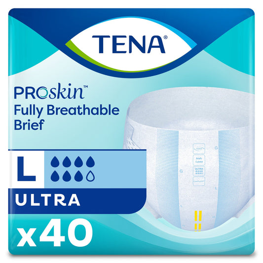 Unisex Adult Incontinence Brief TENA ProSkin™ Ultra Large Disposable Heavy Absorbency - 67300