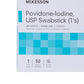 McKesson Impregnated Swabstick, 10% Strength, Povidone Iodine, Individual Packet 986
