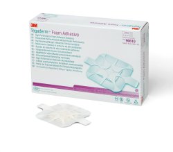3M™ Tegaderm™ High Performance Adhesive with Border Foam Dressing, 3½ x 3½ Inch 90610