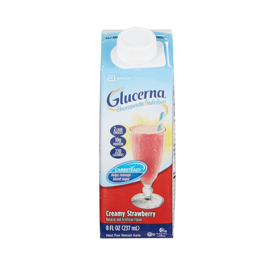Oral Supplement Glucerna® Therapeutic Nutrition Shake Strawberry Flavor Liquid 8 oz. Carton - 64925
