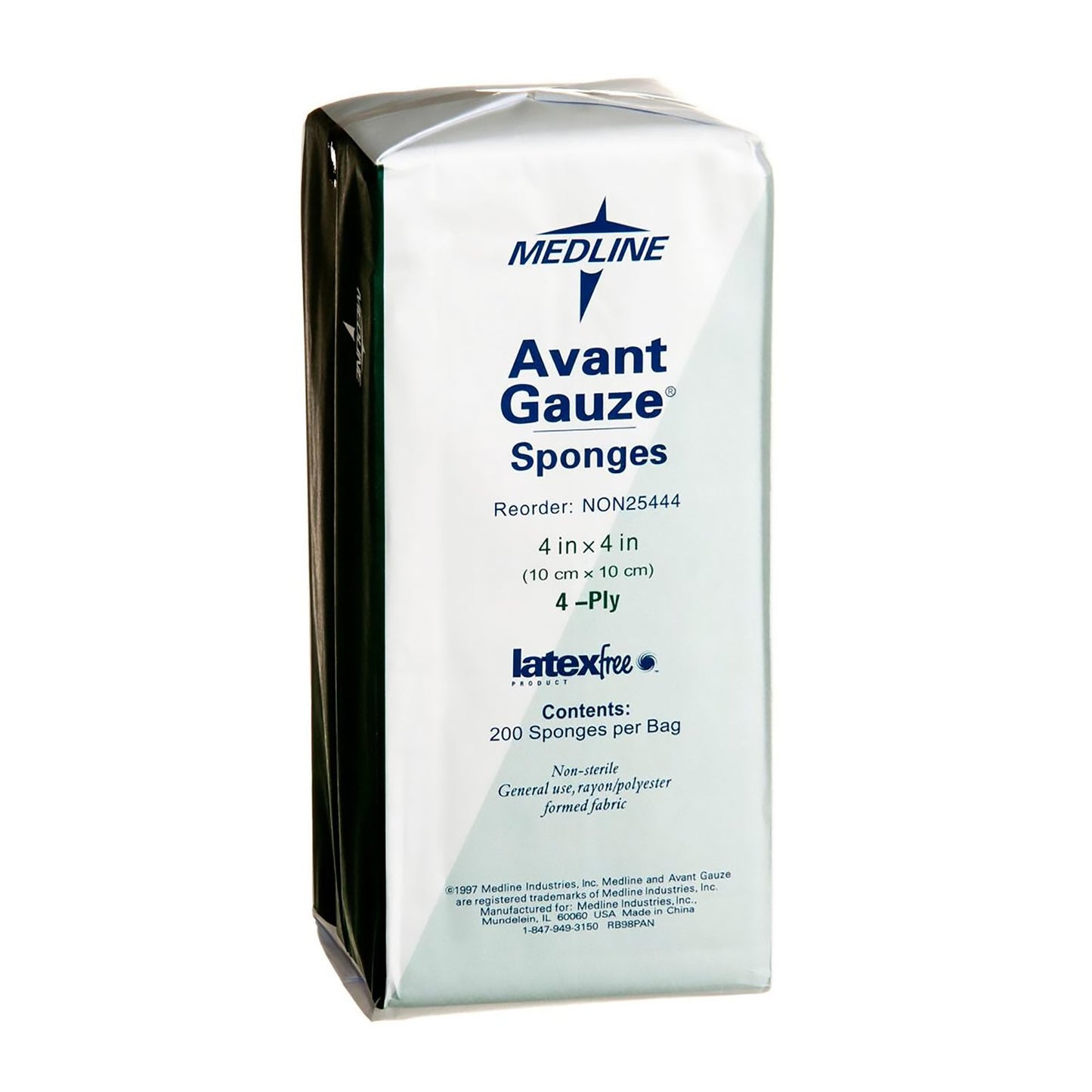 Avant Gauze® Nonwoven Sponge, 4 x 4 Inch, 4-Ply NON25444