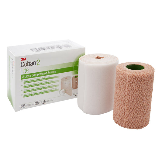 3M™ Coban™ 2 Lite Two-Layer Compression Bandage System, 10 cm x 4.7 meters 2794N