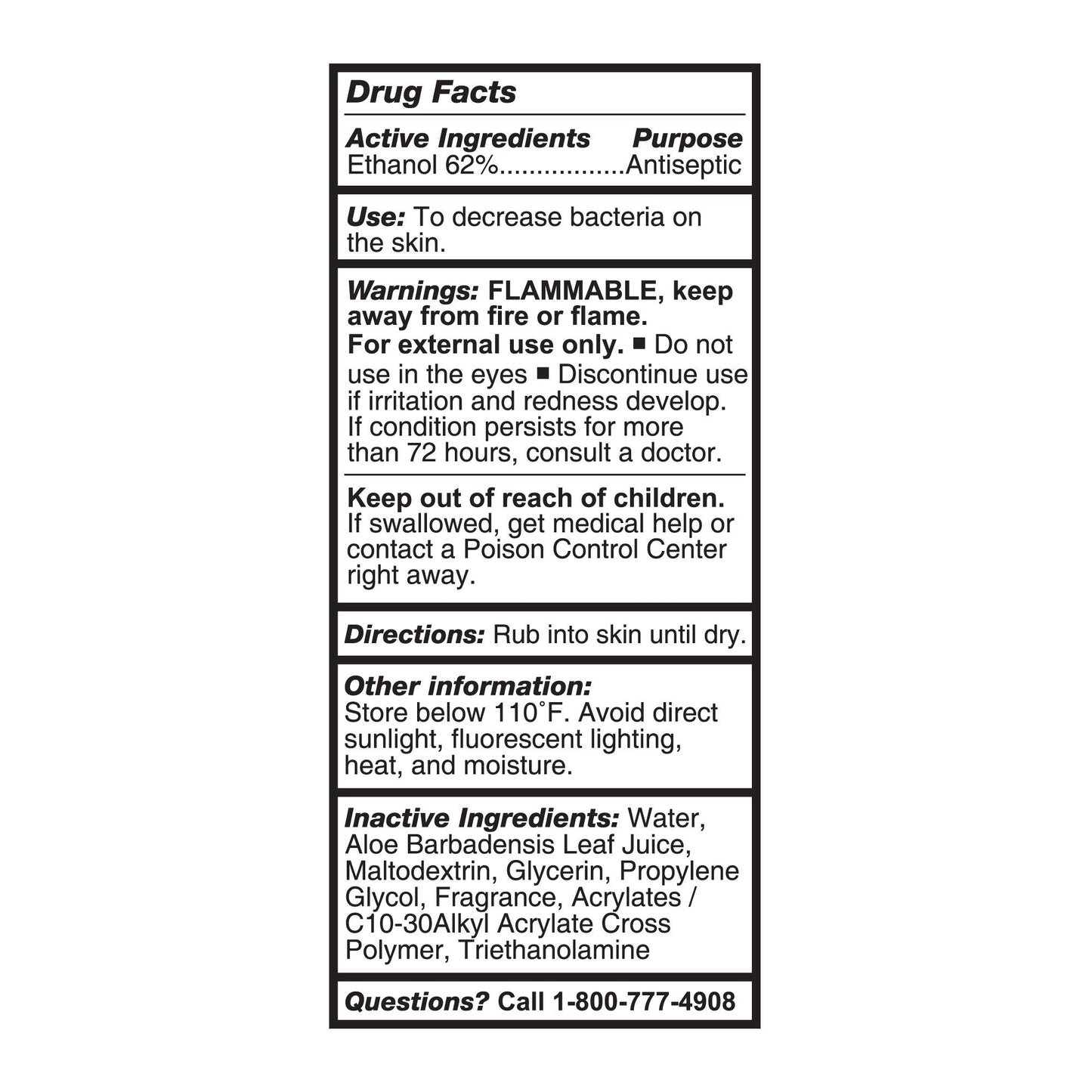 McKesson Gel Hand Sanitizer with Aloe 4 oz. 16-1068