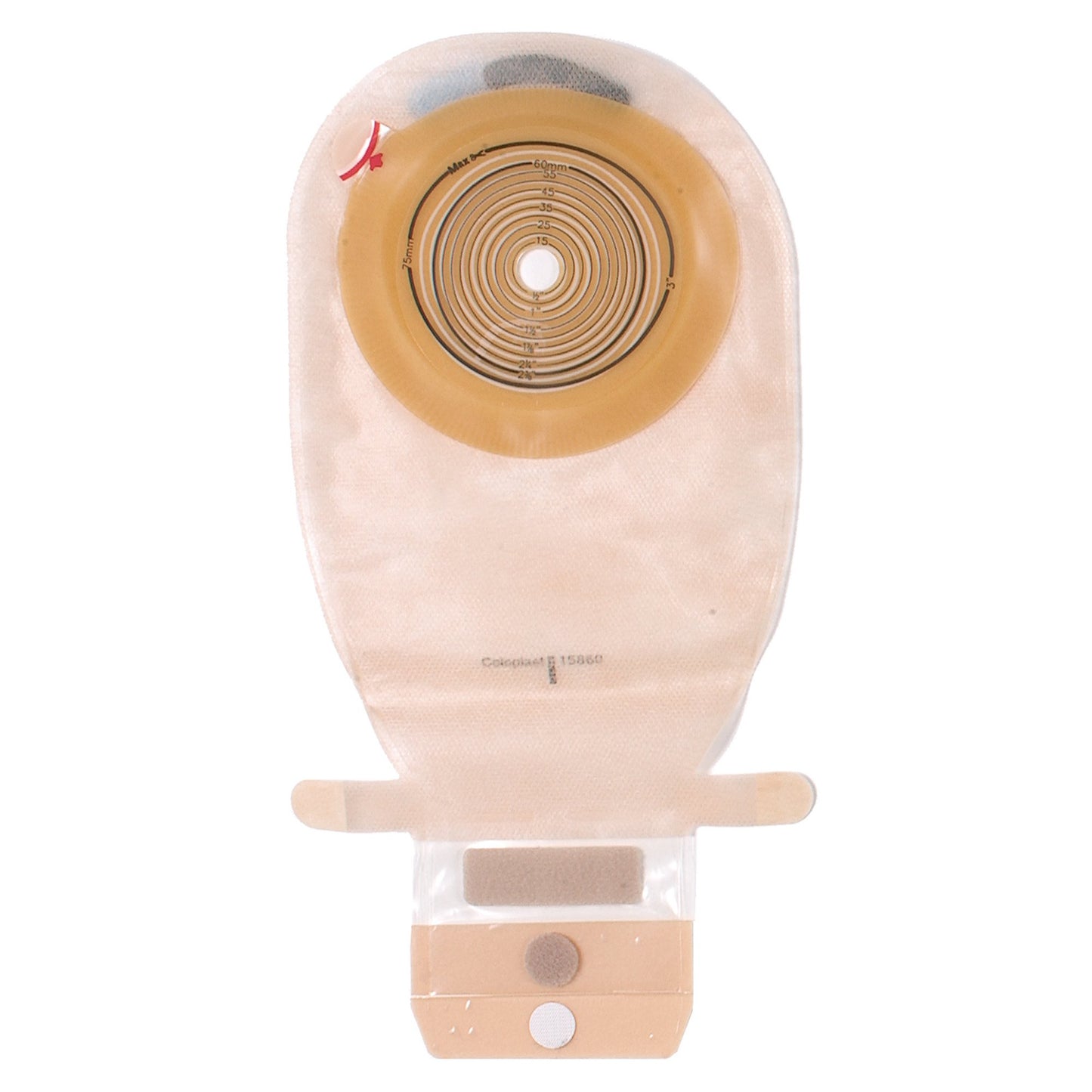 Assura® Flat 1-Piece Opaque Colostomy Pouch, Trim-to-Fit 10 – 75 mm Stomas 15870