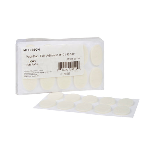 Protective Pad McKesson Pedi-Pad Size 101-Regular Adhesive Foot - 30130