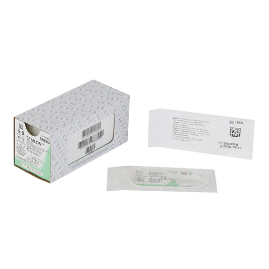 J & J Healthcare Systems Ethilon Suture with Needle 1865G, Box of 12