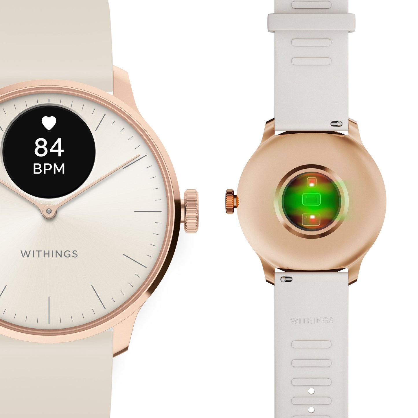 Withings ScanWatch Light Smart Watch, 37mm, Sand HWA11-MODEL 1-ALL-INT