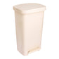 McKesson Waste Can with Step-On Pedal, Plastic, Beige, 15.16 x 14.76 x 26.57 Inch 16-25268