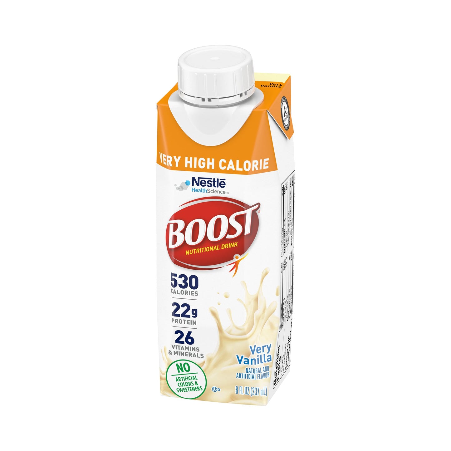 Boost® Very High Calorie Vanilla Nutritional Drink, 8-ounce carton 00043900894348