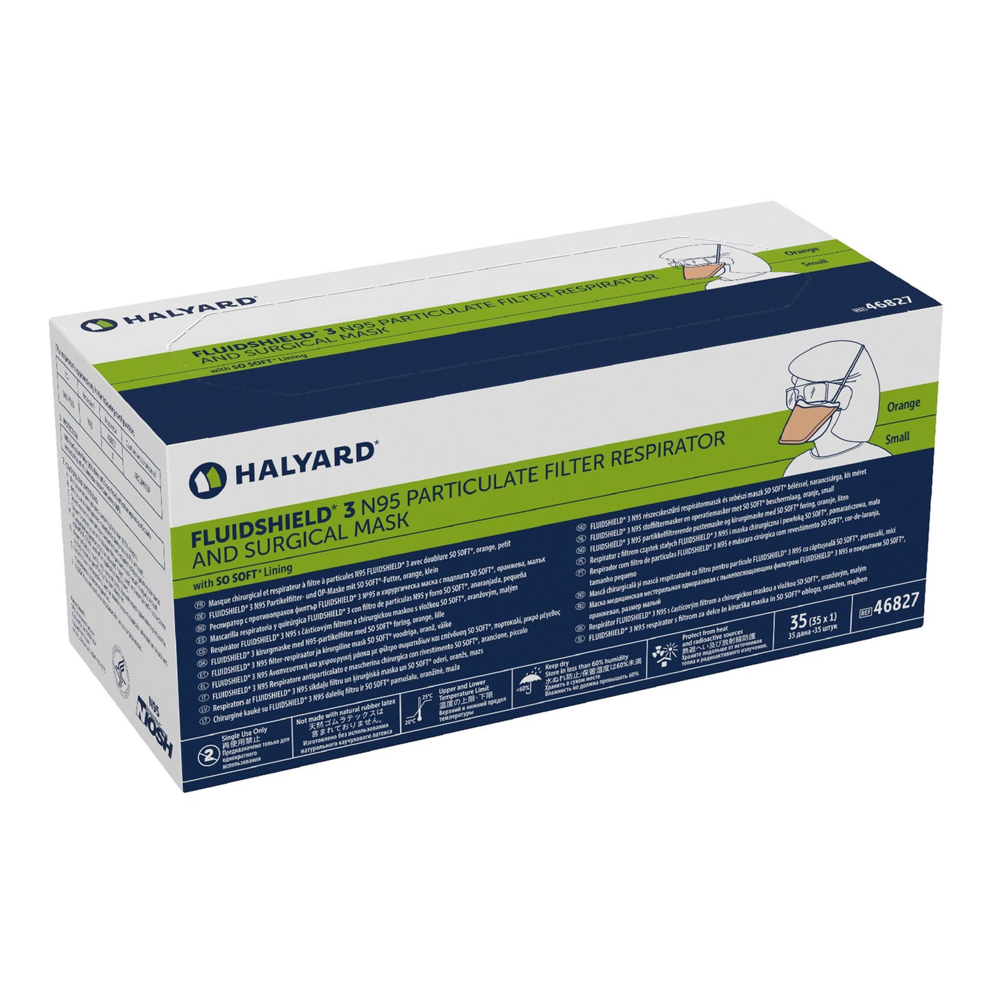 FluidShield® Particulate Respirator / Surgical Mask 46827